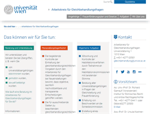 Tablet Screenshot of gleichbehandlung.univie.ac.at