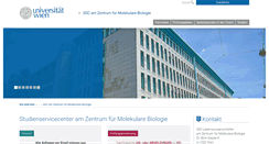 Desktop Screenshot of molekularebiologie.univie.ac.at