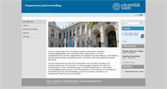 Desktop Screenshot of finanzwesen.univie.ac.at