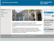 Tablet Screenshot of finanzwesen.univie.ac.at